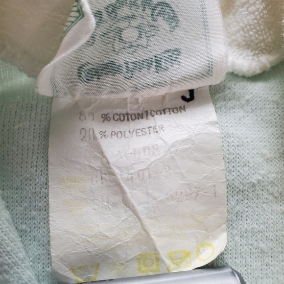 Vintage Baby Cabbage Patch Kids Terry Cotton Footies Sleeper Pajamas - Picture 6 of 12